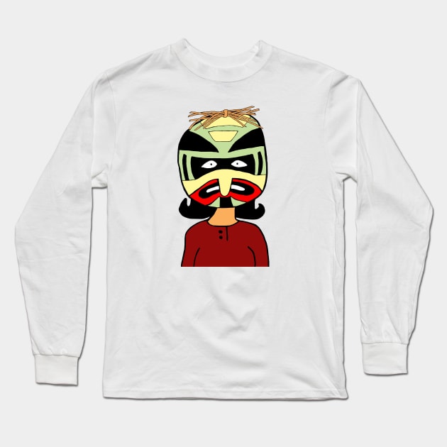 Linda wearing mask Long Sleeve T-Shirt by shellTs